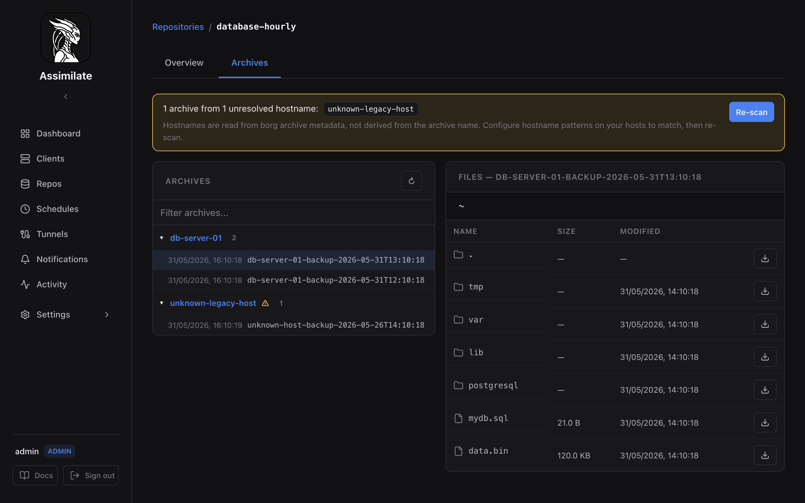 Archive Browser